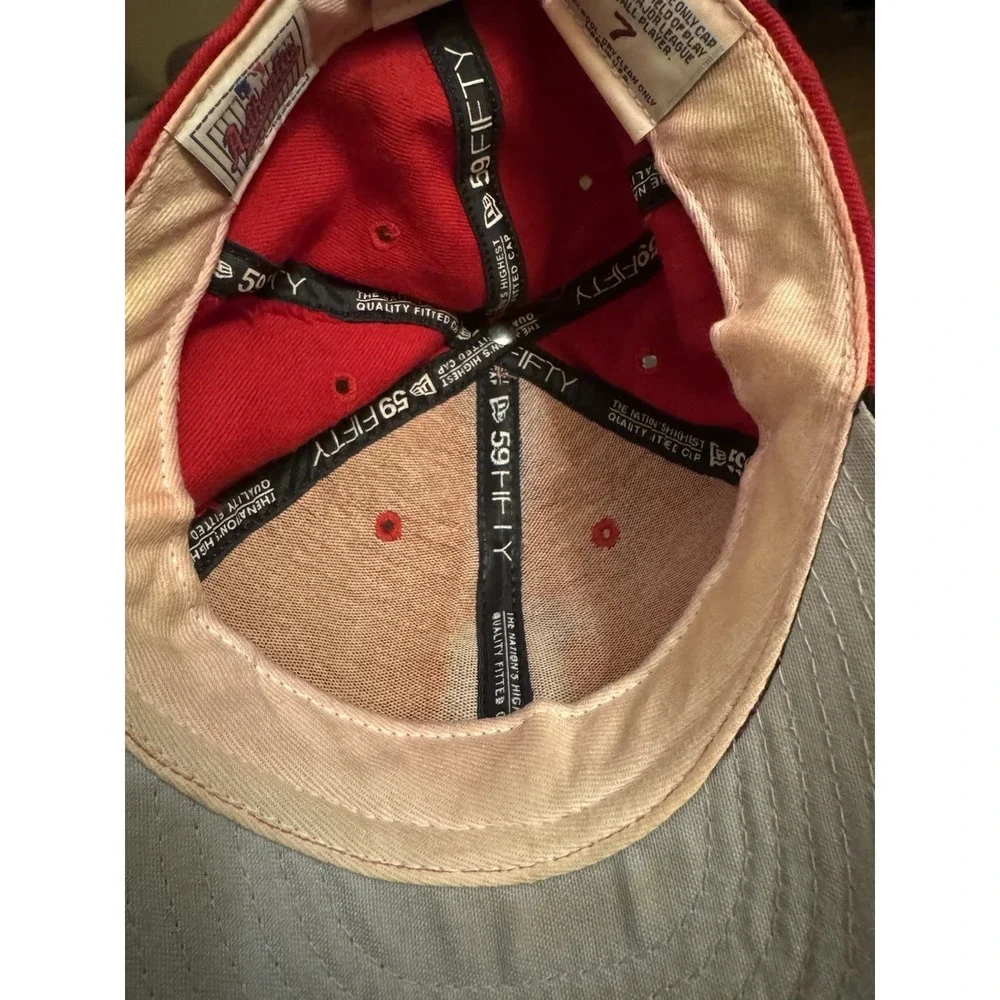 Vtg 90s New‎ Era 59FIFTY Diamond Collection Boston Red Sox Hat Size 7 Wool USA